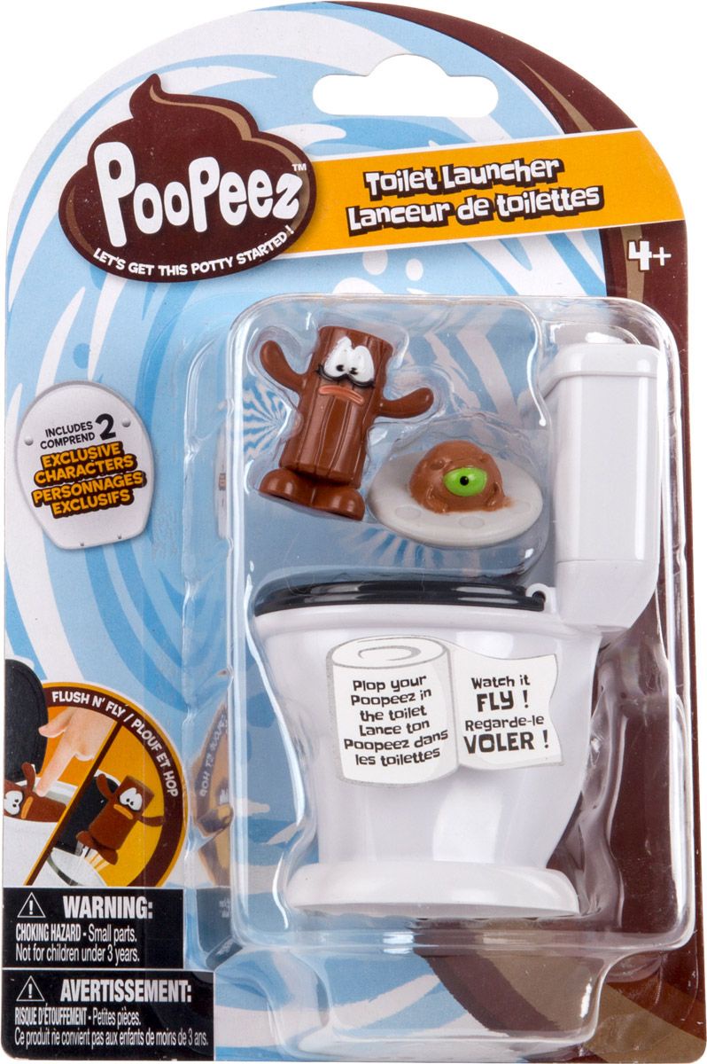 фото Poopeez Игровой набор Туалет-лончер с пусковым механизмом и фигурками 71250