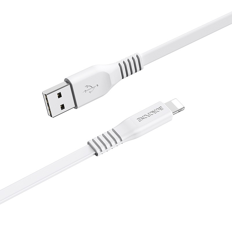 фото Кабель Borofone BX23 Wide power charging data cable for Lightning White