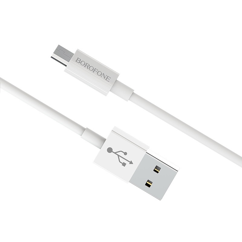фото Кабель Borofone BX22 Bloom charging data cable for Micro-USB White