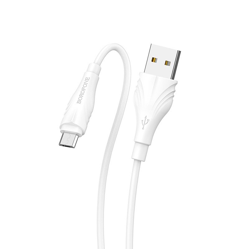 фото Кабель Borofone BX18 Optimal charging data cable for Micro-USB 1m White