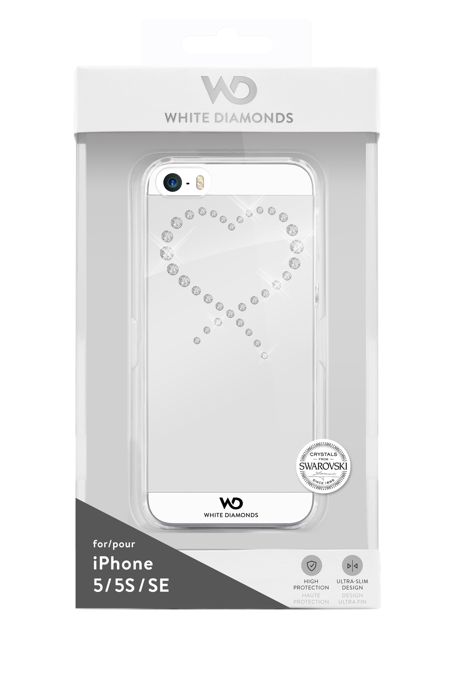 фото Чехол Eternity для iPhone 5/5s/SE, прозрачный/кристаллы Swarovski, 1230ETY5, White Diamonds