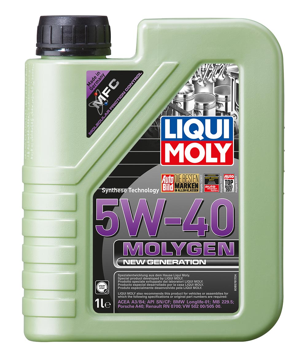 фото Масло моторное синт. Molygen New Generation 5W-40 (1л) Liqui moly