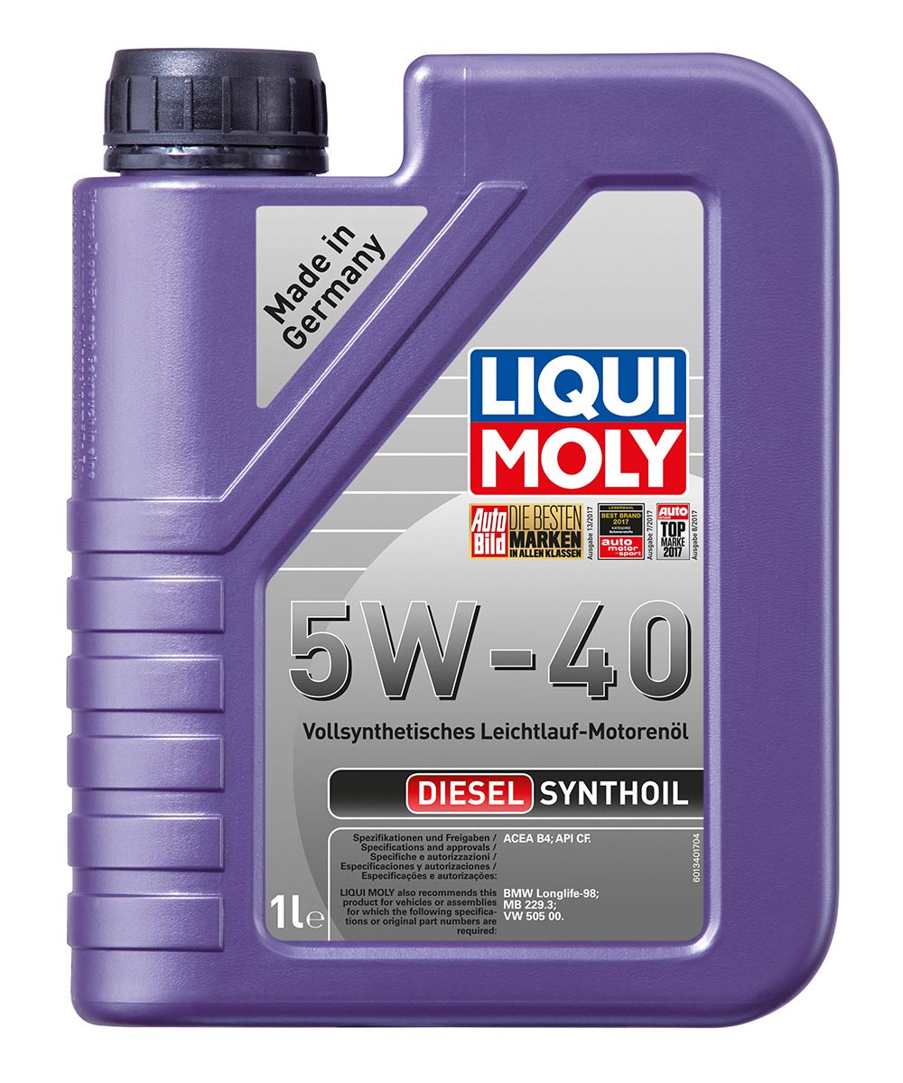 фото Масло моторное синт. Diesel Synthoil 5W-40 (1л) пластик Liqui moly