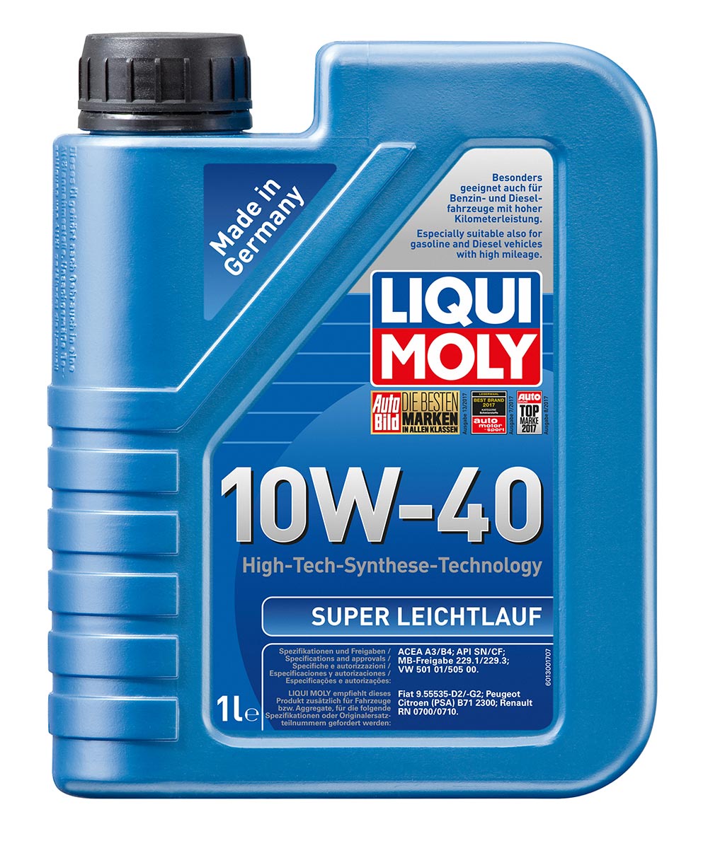 фото Масло моторное полусинт. Super Leichtlauf 10W-40 (1л) пластик Liqui moly