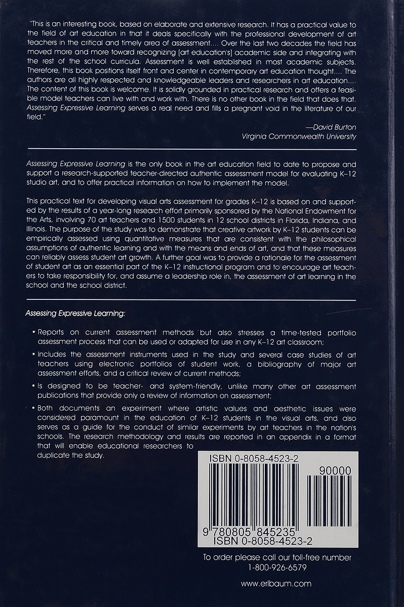 фото Assessing Expressive Learning: A Practical Guide for Teacher-Directed Authentic Assessment in K-12 Visual Arts Education Routledge