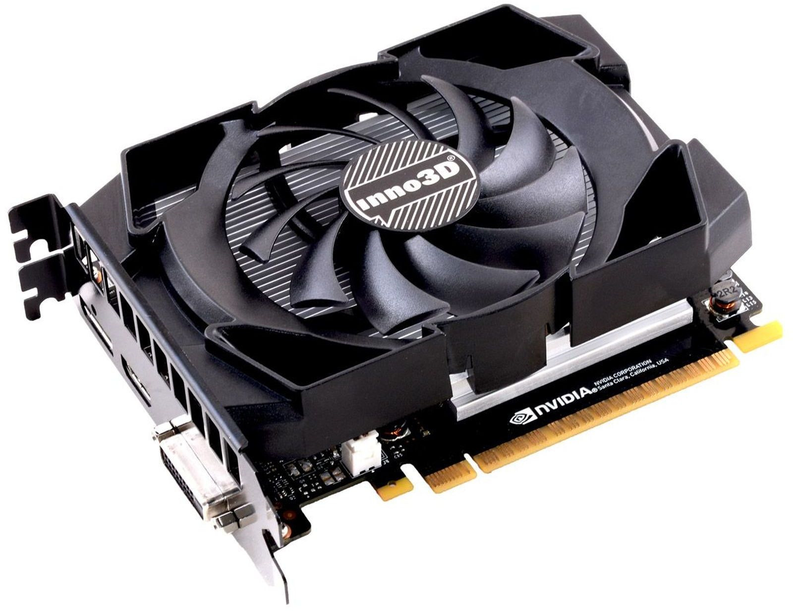 фото Видеокарта INNO3D GTX 1050 Ti Compact, PCI-Ex16, 4GB, GDDR5, 128bit, DVI+HDMI+DP, (N105T-1SDV-M5CM) (477)