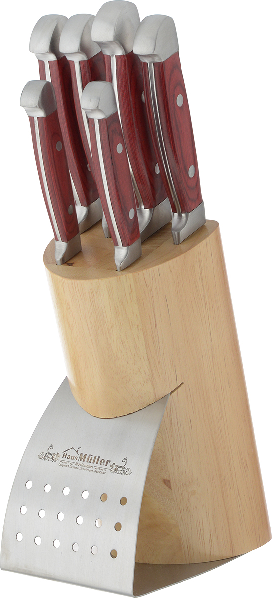 фото Набор ножей Haus Muller "Olivia", на подставке, 7 предметов