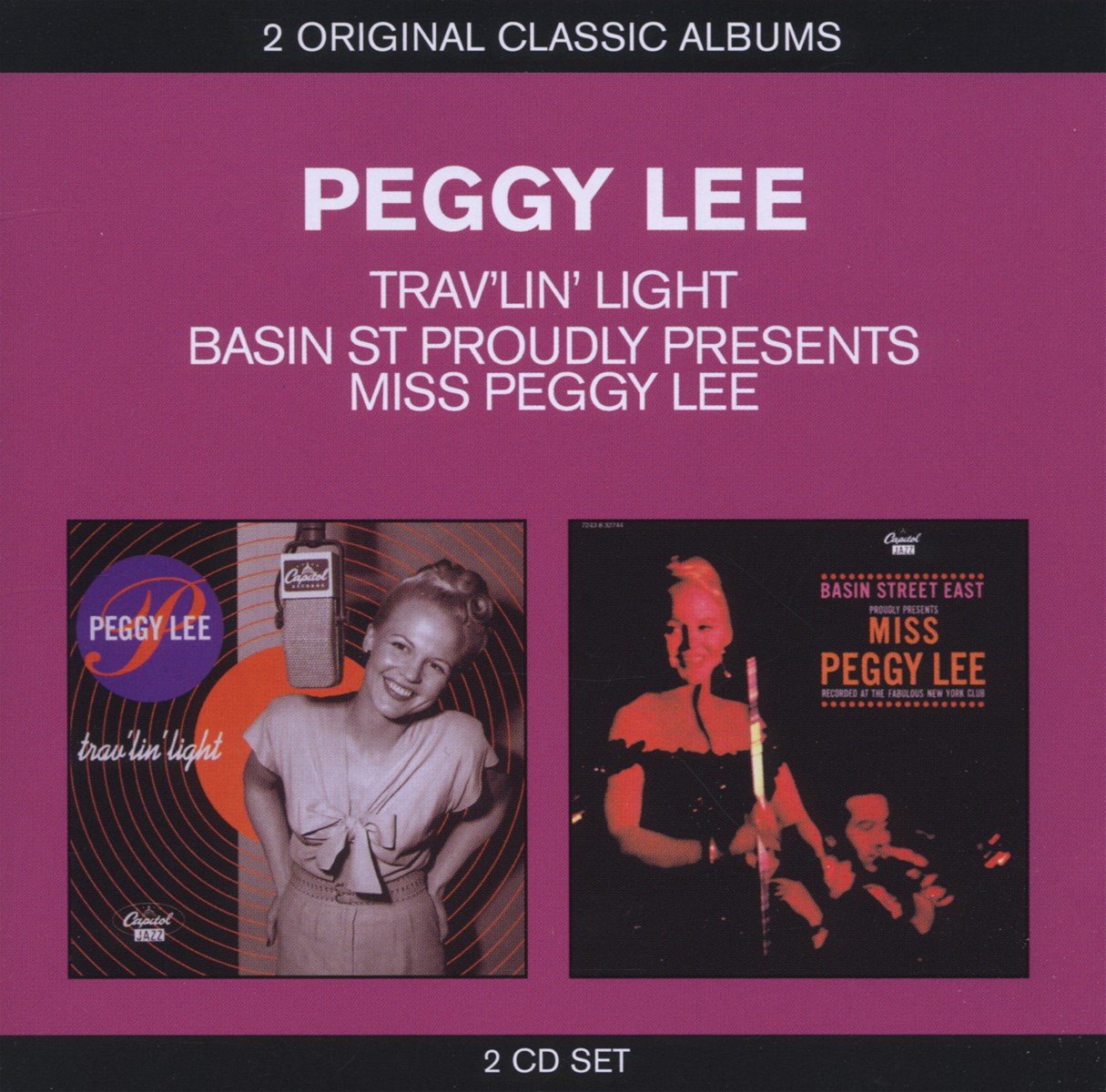 Peggy Lee. Basin St. Proudly Presents Peggy Lee/ Trav'lin' Light (2 CD)