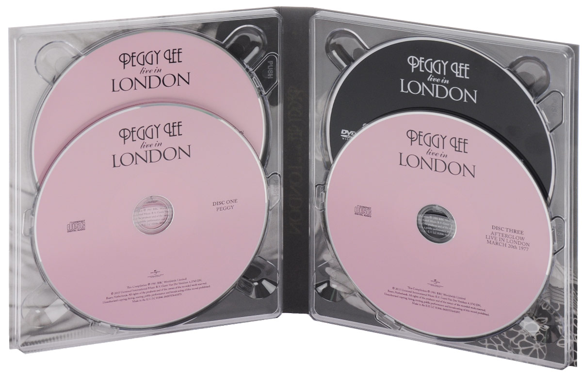 Peggy Lee. Live In London (3 CD + DVD). Пегги Ли