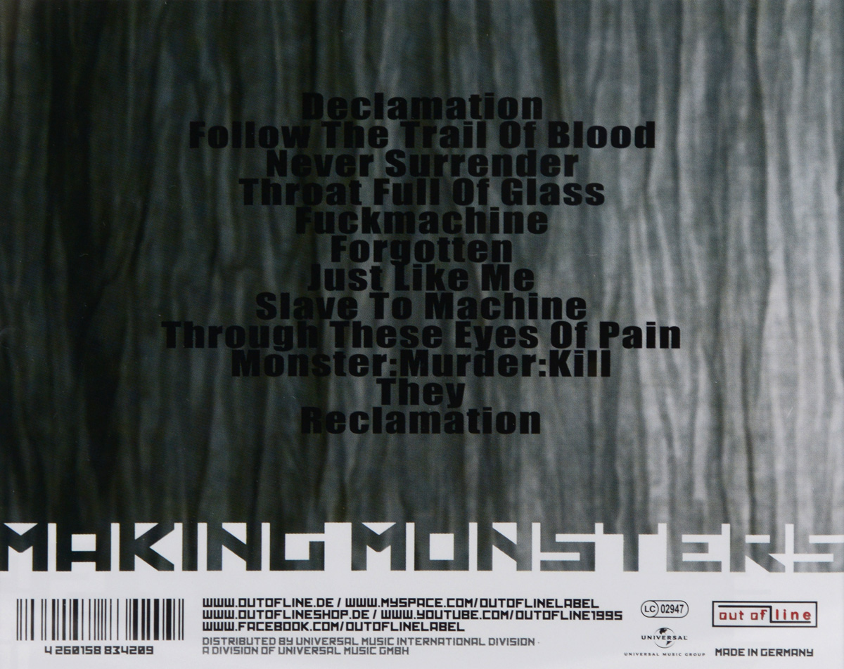 Combichrist. Making Monsters. "Combichrist"