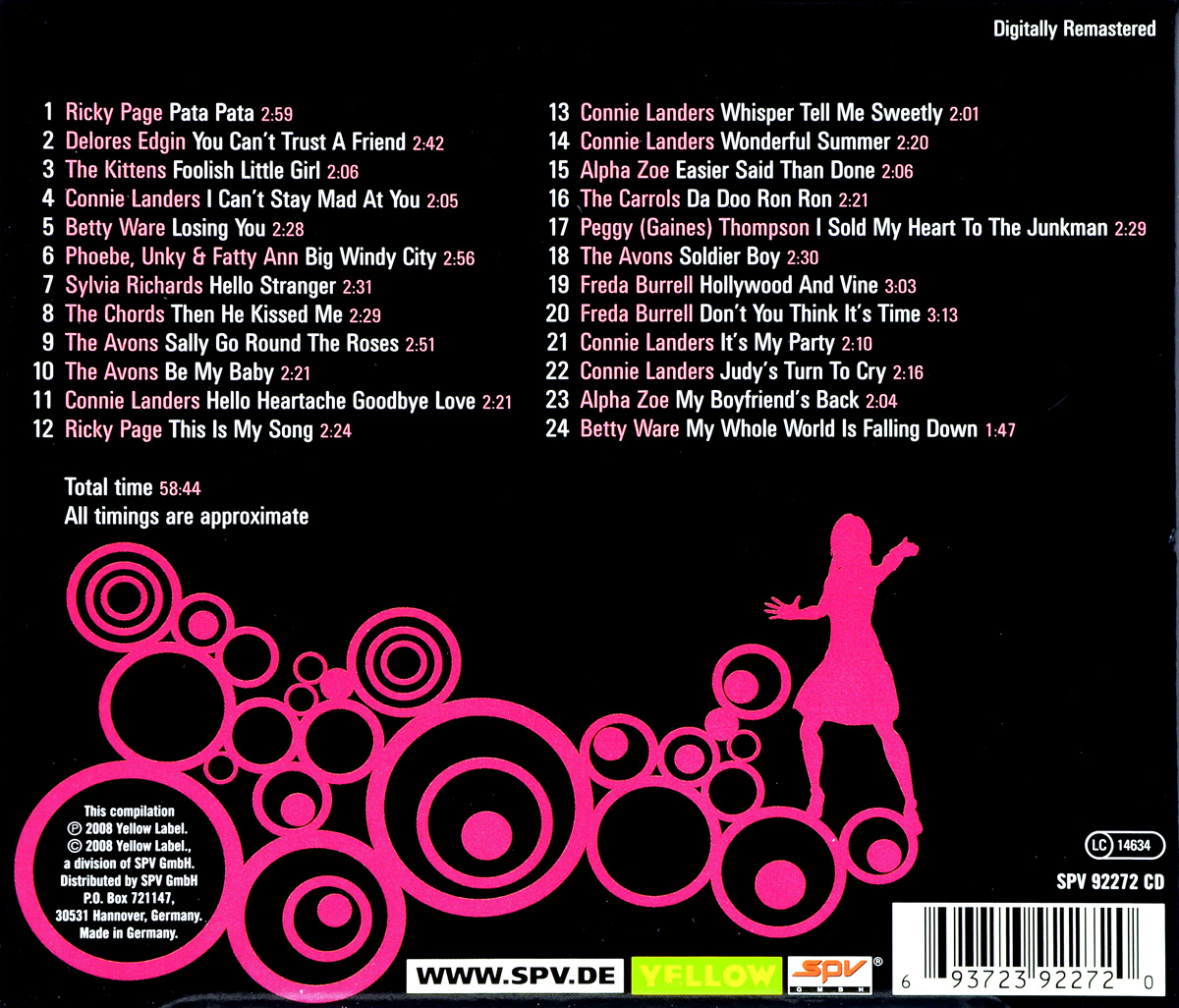 Girls Girls Girls: 1960s Rock 'n Roll. Connie Landers