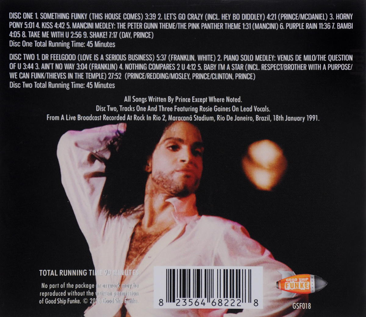 Prince. Rock In Rio 2 (2 CD). Принц