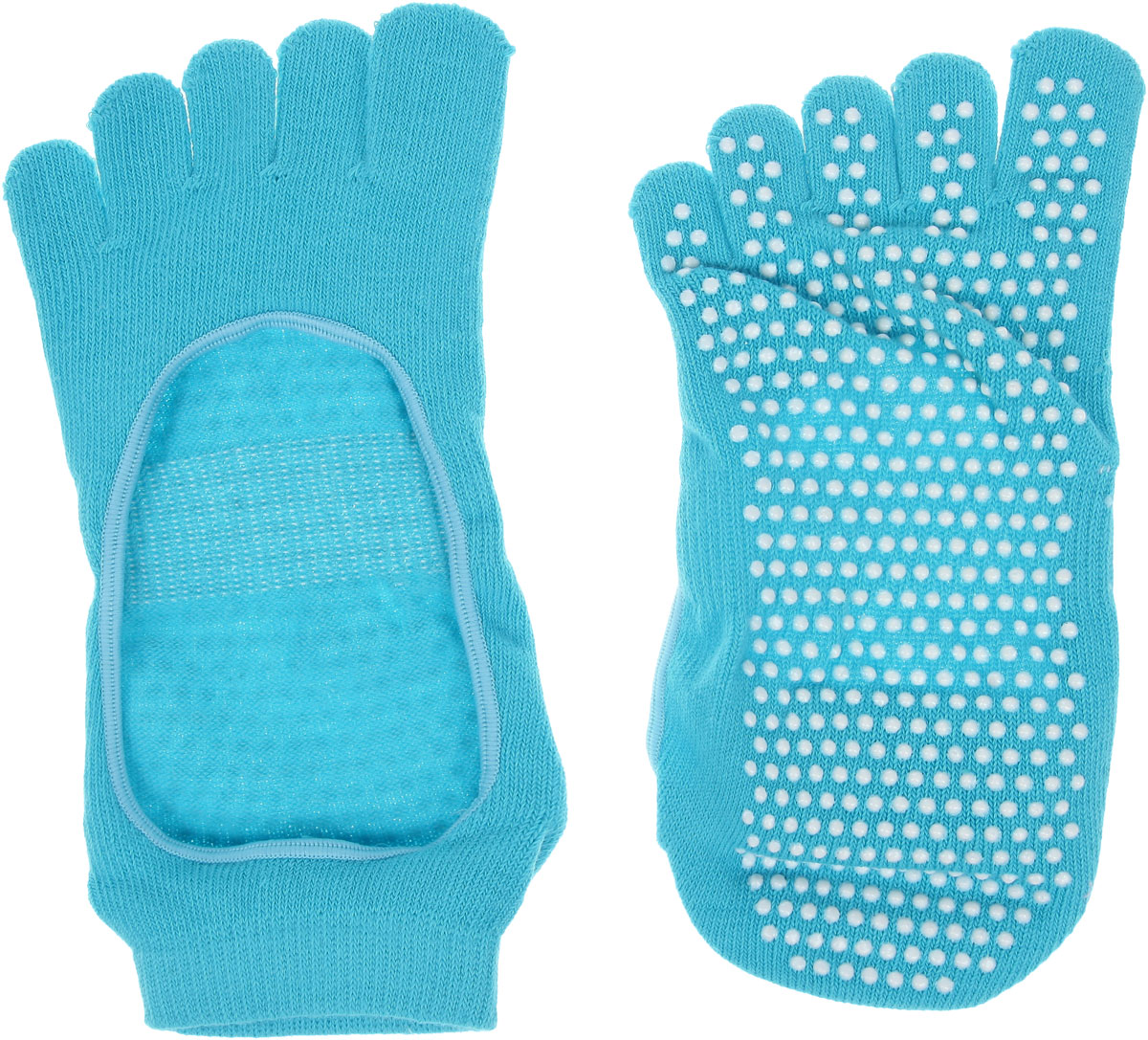 Носки для йоги женские Bradex, противоскользящие, цвет: голубой. SF 0085. Размер универсальный