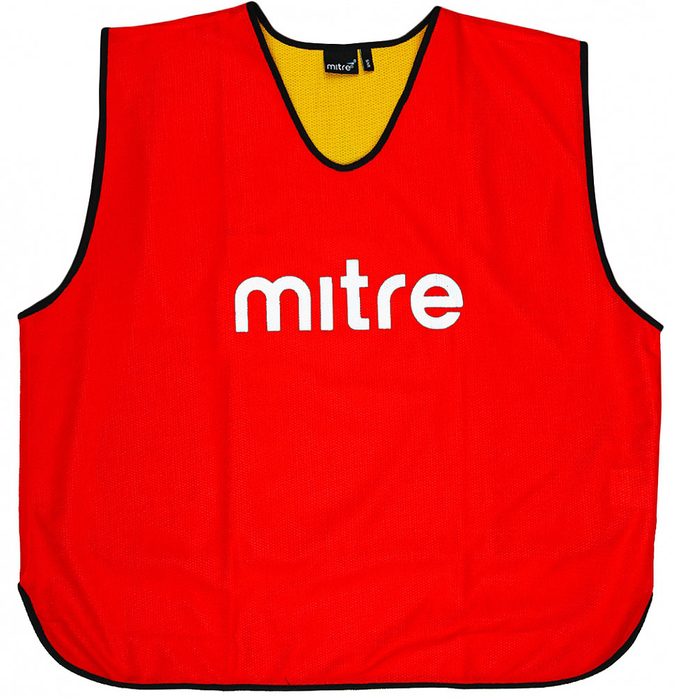 Накидка тренировочная двусторонняя Mitre, цвет: красный. Размер 122