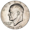 Монета номиналом 1 доллар, Эйзенхауэр 200 лет независимости США. Двор P, медь, никель, США, 1976 год - изображение
