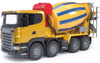 Bruder Бетономешалка Scania цвет желтый синий - изображение