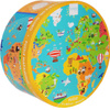 Scratch Пазл для малышей Карта мира - изображение