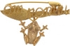 Булавочка от порчи Miland Лягушка, Т-6406, золотой, 3 см - изображение