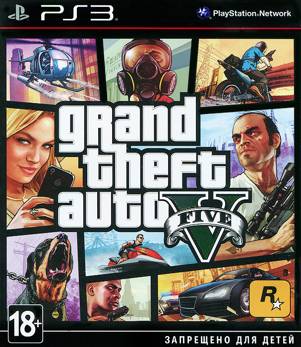 Игра Grand Theft Auto V (PlayStation 3, Русская версия) #1
