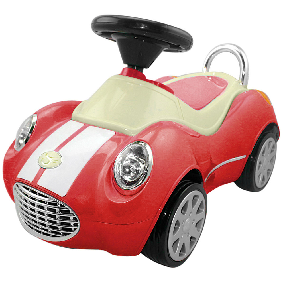 Машинка-каталка Happy Baby "Кабриолет люкс", цвет: красный, бежевый  #1