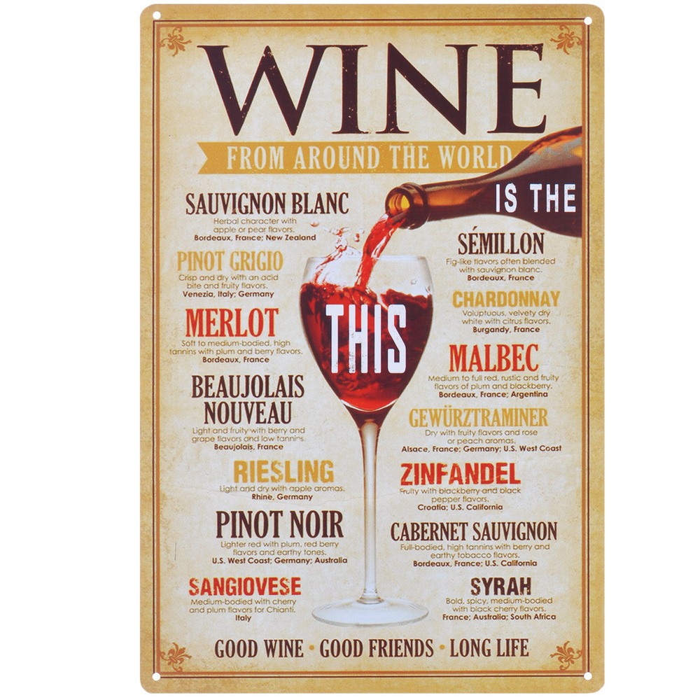 Постер Феникс-презент "Вино", 20 см х 30 см #1