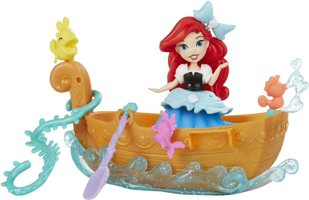 Disney Princess Игровой набор с куклой Ариель в лодке #1