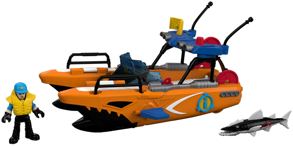 Водный транспорт Mattel Imaginext Спасательная турболодка, P5487_DTL95  #1