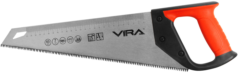 Ножовка по сырой древесине Vira "3D", 350 мм #1