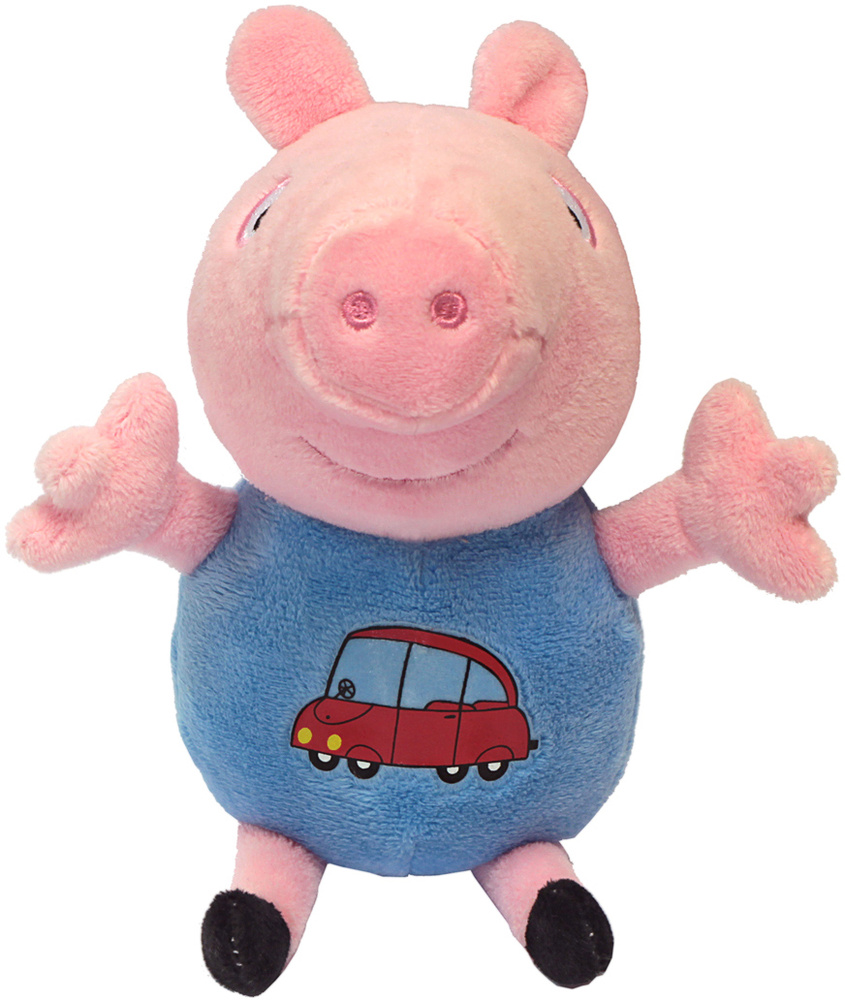 Мягкая игрушка "Джордж с машинкой" ТМ "Свинка Пеппа", 18 см  #1