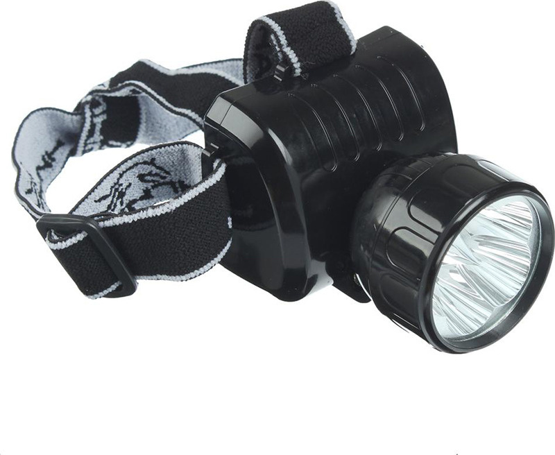 Налобный фонарь Чингисхан, аккумуляторный, 5 LED, 328-046, черный  #1