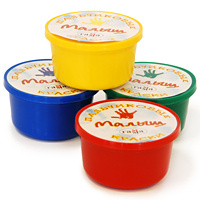 Набор красок для рисования пальцами "Малыш", 4 цвета #1