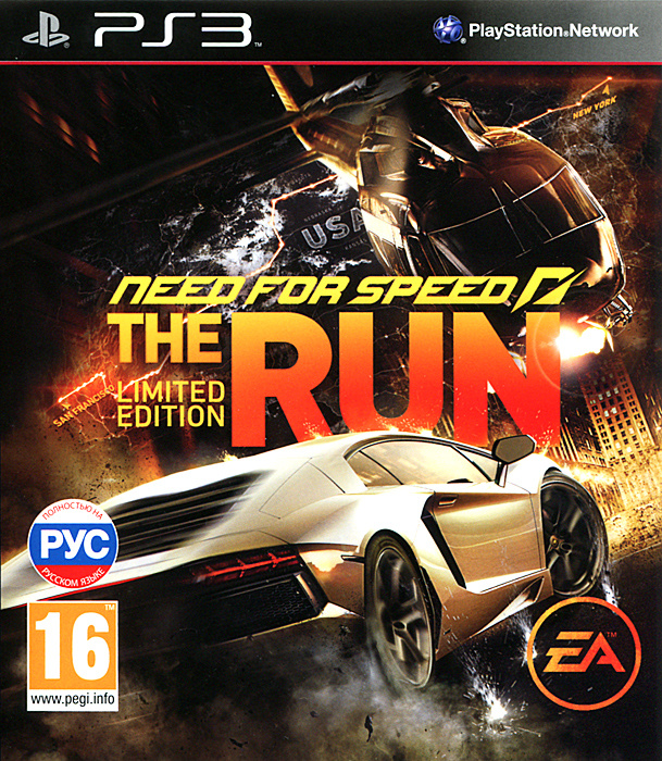 Игра Need For Speed The RUN (PlayStation 3, Русская версия) #1