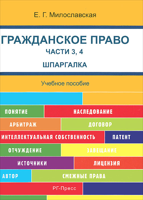 Шпаргалка: Шпаргалка по Гражданскому праву 4