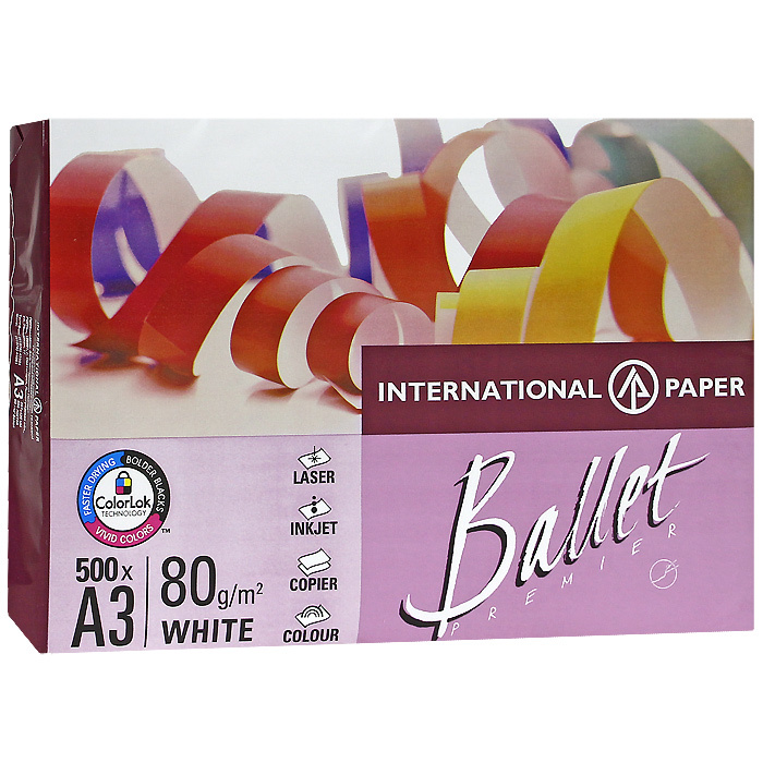 Бумага офисная "Ballet Premier", 500 листов, А3 — купить в интернет ...