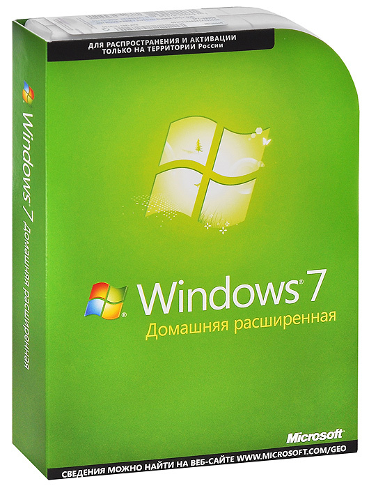 Как по английски windows 7 домашняя расширенная