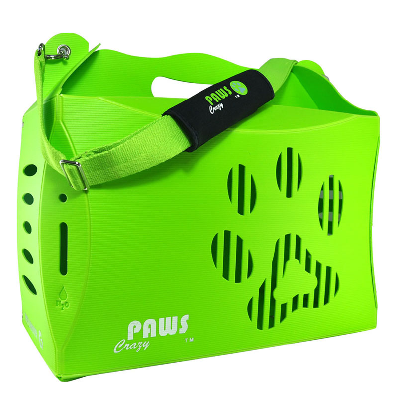 Комплект-переноска Crazy Paws "ECO Carrier", цвет: зеленый. Размер Large  #1