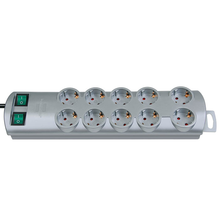 Brennenstuhl Primera-Line удлинитель на 10 розеток, Silver — купить в ...