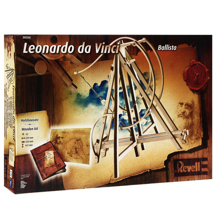 Сборная деревянная модель "Катапульта Леонардо да Винчи"  #1
