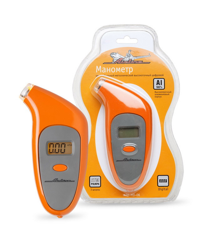 Манометр цифровой \"Airline\", металлический, с подсветкой купить по ...