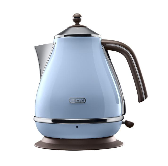Купить электрический чайник DeLonghi KBOV2001, Металл, синий по низкой ...