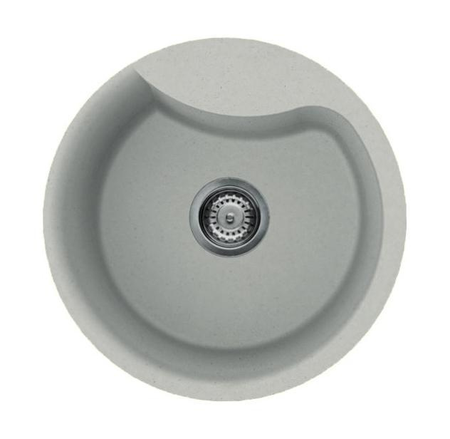 Мойка Elleci EGO ROUND, 485, granitek, Bianco Antico (62) — купить в ...