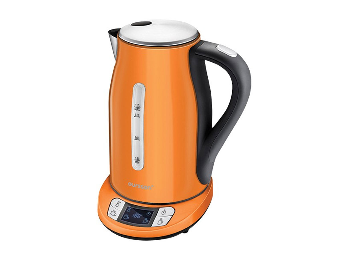 Купить электрический чайник Oursson EK1775MD/OR, Металл, оранжевый по .