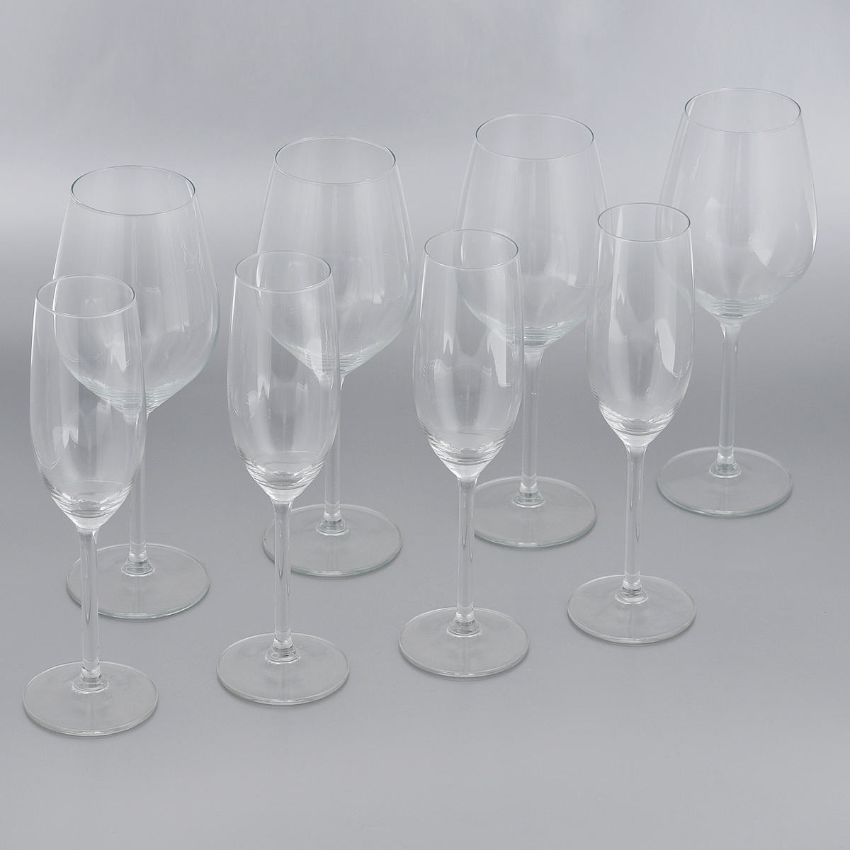  бокалов для шампанского, для белого вина Royal Leerdam, 8 шт .