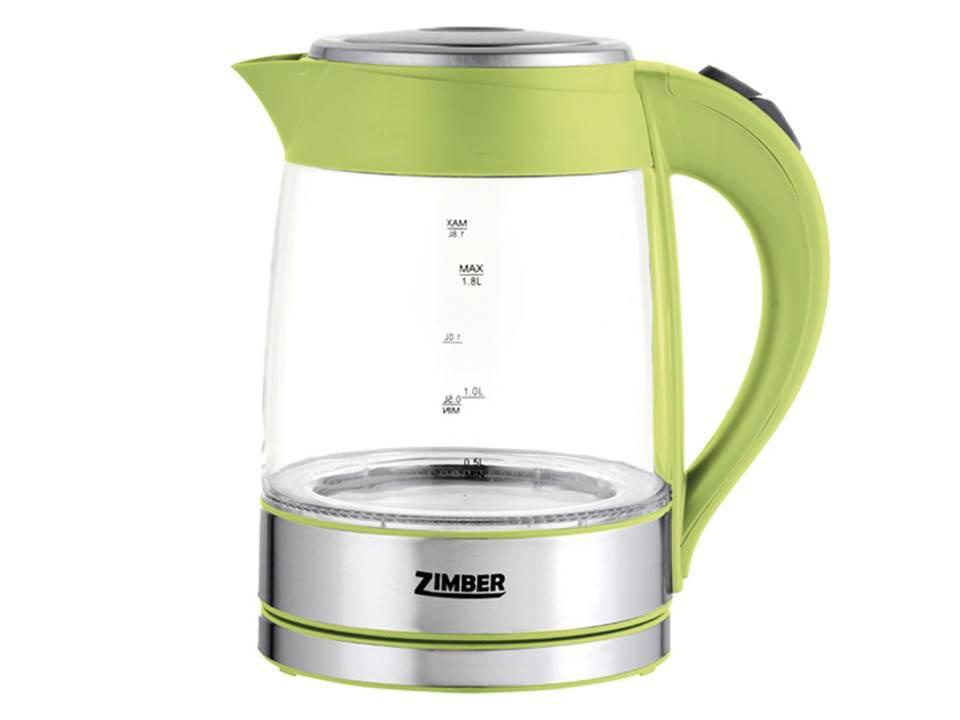 Электрический чайник Zimber Zimber ZM-10818 Gray Metallic Green 4690203130688, Зеленый-Серебристый #1