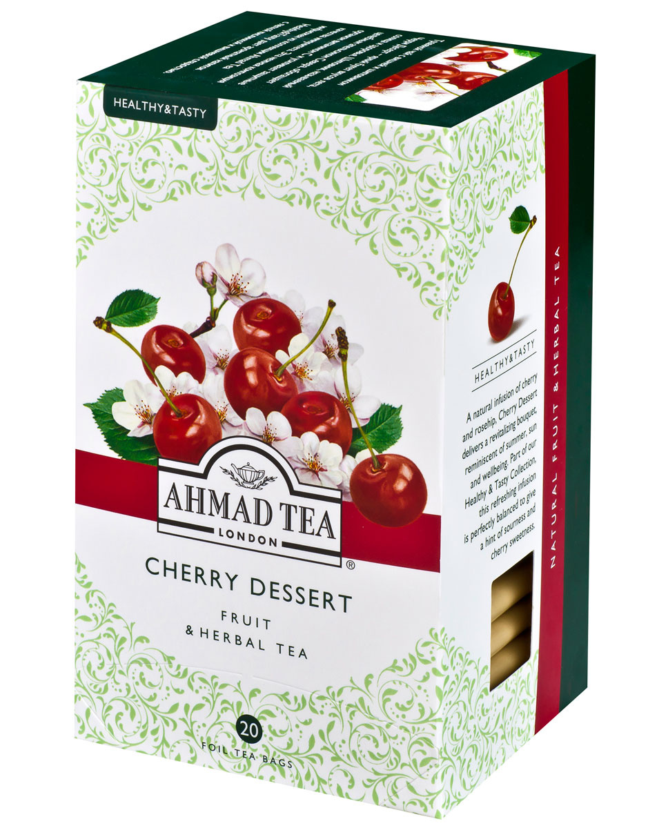 Чай в пакетиках травяной Ahmad Tea Cherry Dessert , 20 шт #1