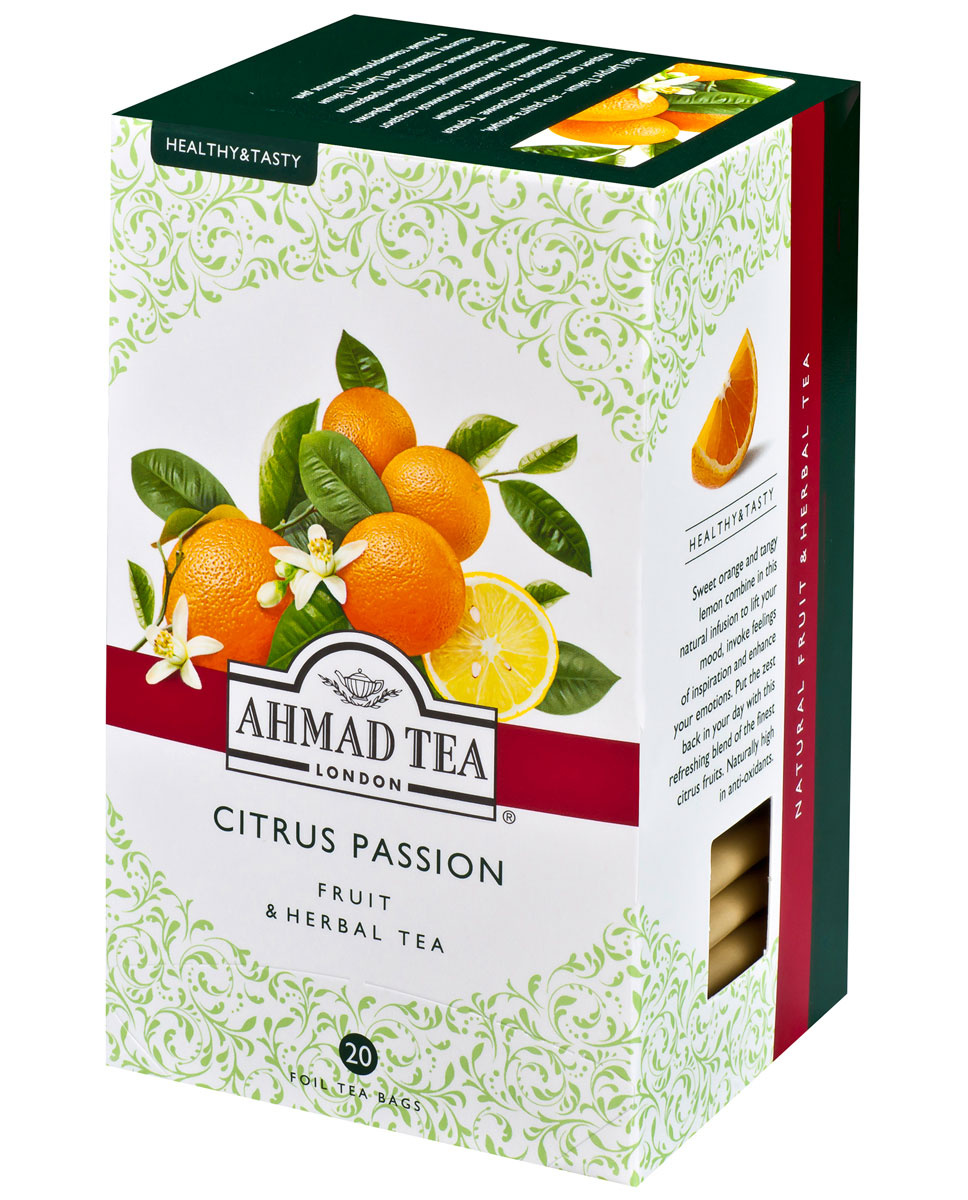 Чай в пакетиках травяной Ahmad Tea Citrus Passion, 20 шт #1