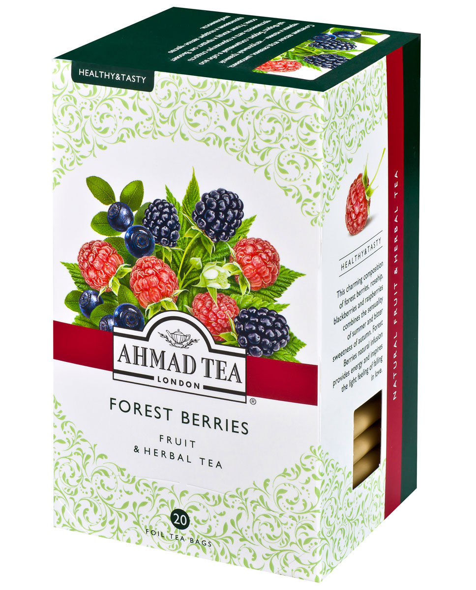 Чай в пакетиках травяной Ahmad Tea Forest Berries, 20 шт #1