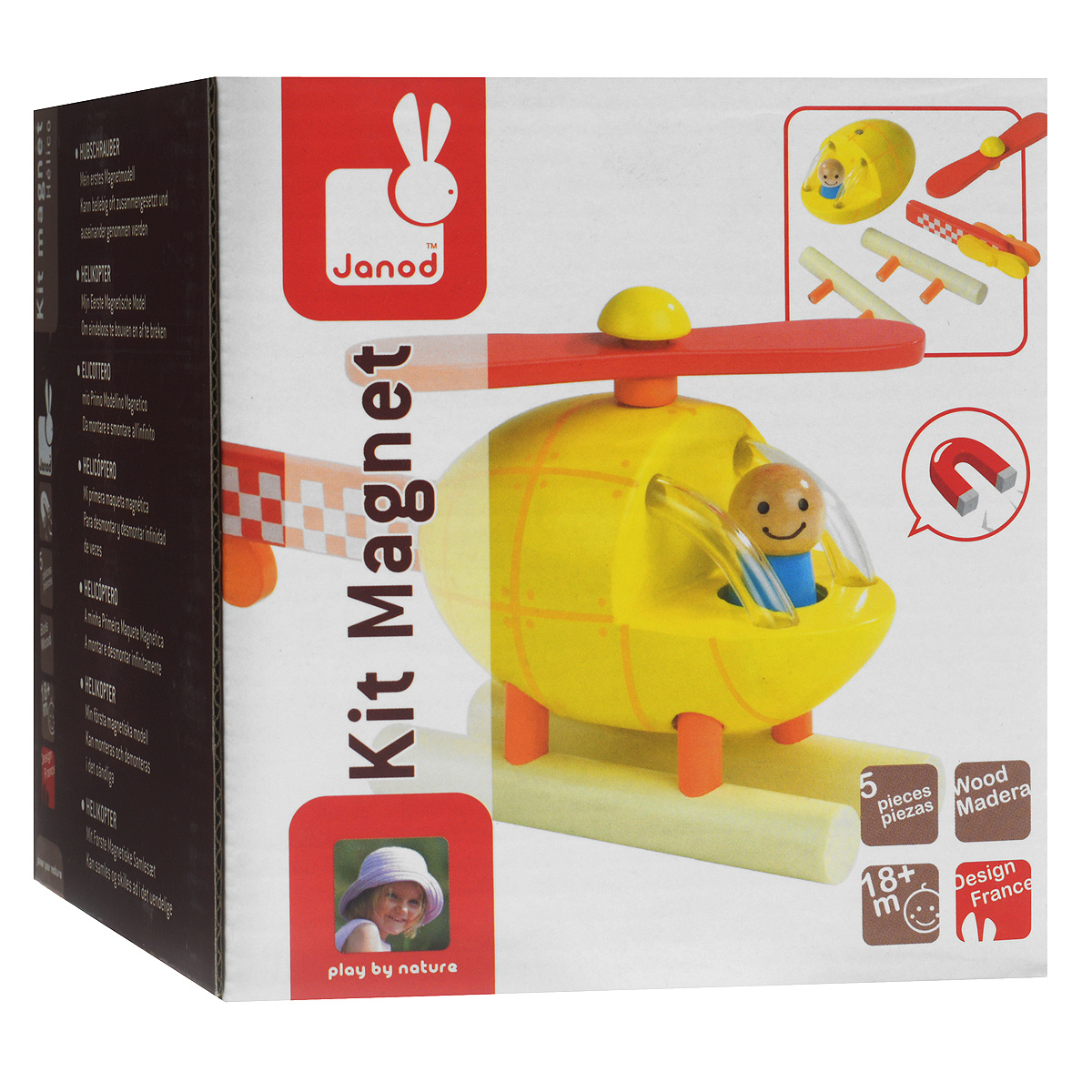 Janod Конструктор магнитный Вертолет — купить в интернет-магазине OZON ...
