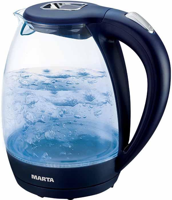 Электрический чайник Marta Marta MT-1055 Black MT-1055, темно-синий #1