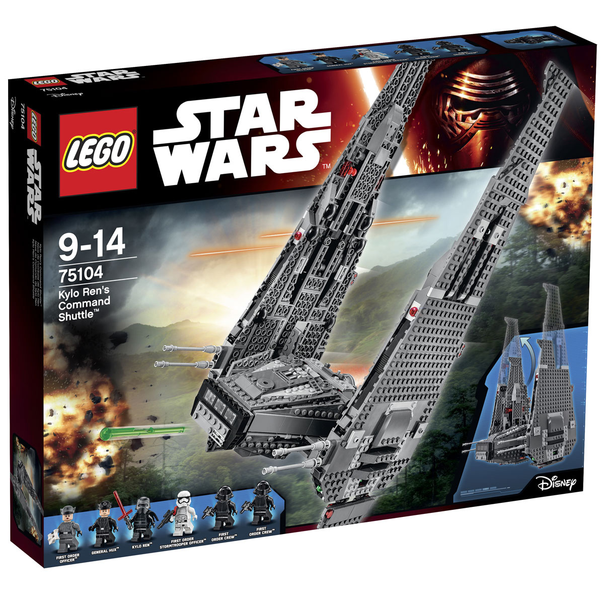 LEGO Star Wars Конструктор Командный шаттл Кайло Рена 75104 — купить в ...